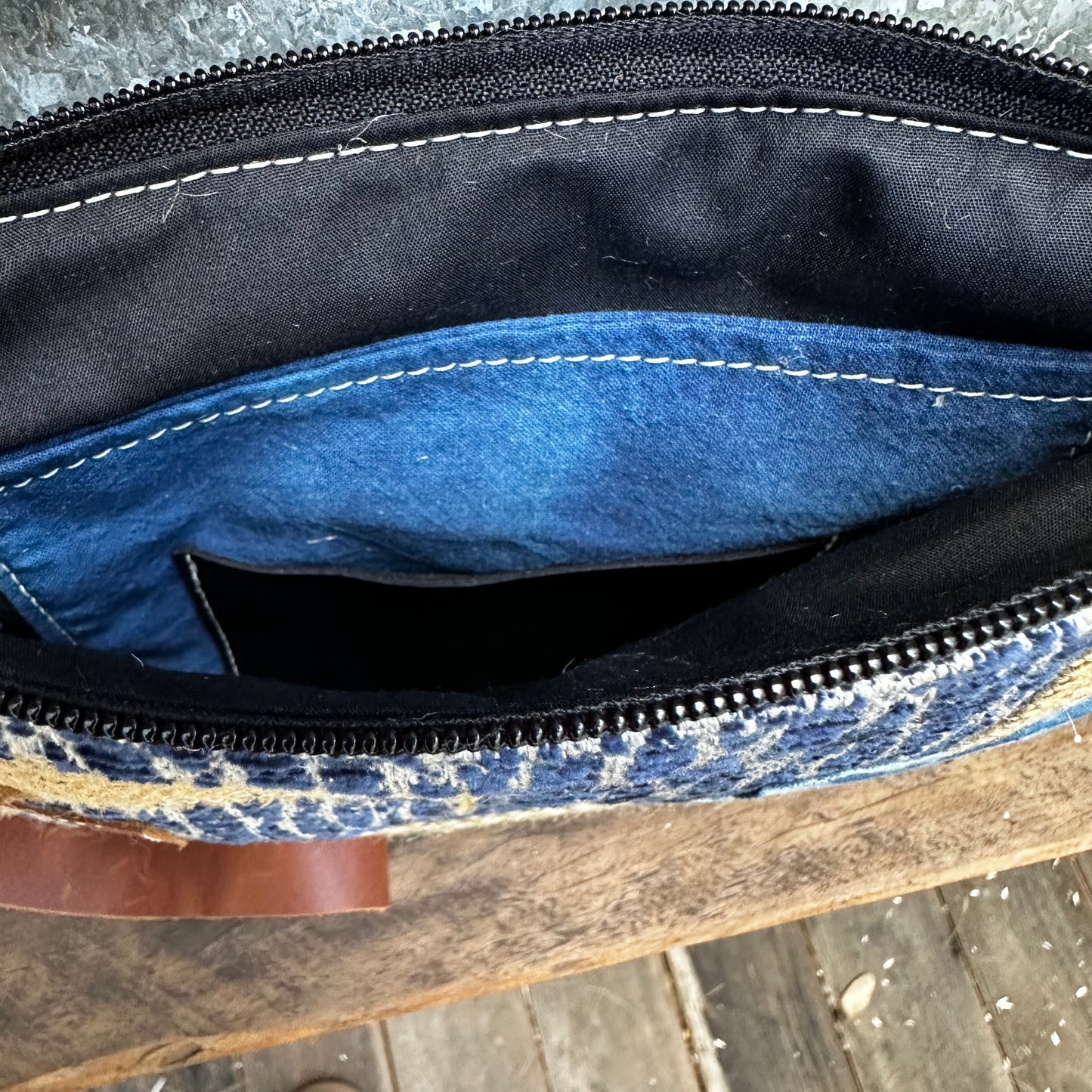 Felt & Leather Large Clutch Bag – Sundays On Somerset
